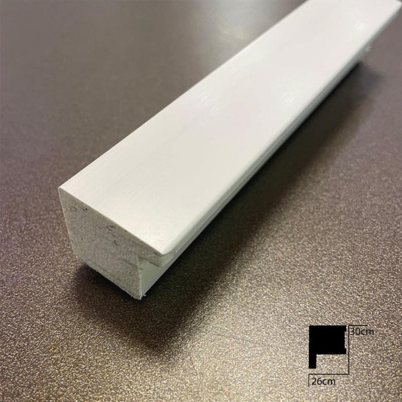 PAINTABLE PANELING CORNER END FOR WALL AND CEILING DECORATION - POLYMER RAW MATERIAL - FD120-D2KM 3cm