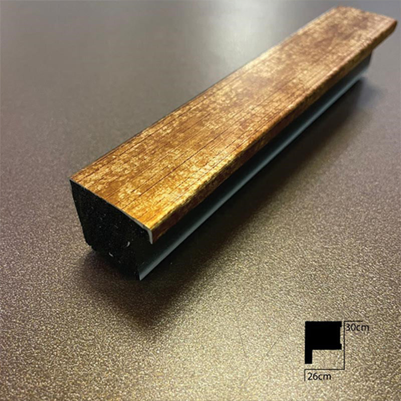 PANELING CORNER END FOR WALL AND CEILING DECORATION - POLYMER RAW MATERIAL - FD120-AAKM 3cm