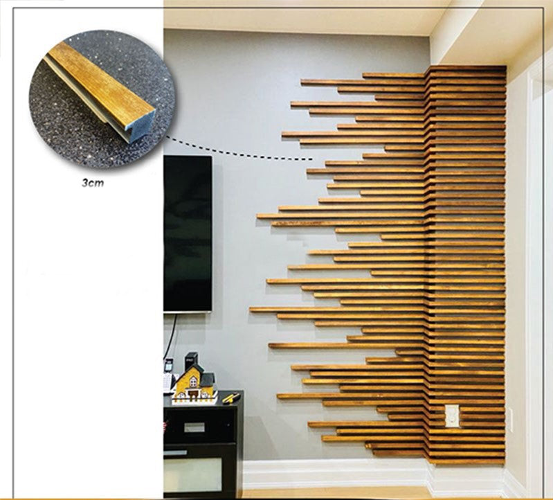 PANELING FOR WALL AND CEILING DECORATION - POLYMER RAW MATERIAL - FD120-AA 12 cm