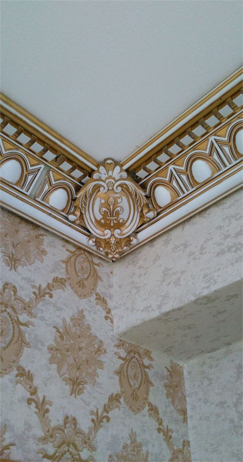 CORNER CEILING AND WALL MOTIF - POLYSTYRENE - DGM54-P- JOINT PATINA 17*13cm