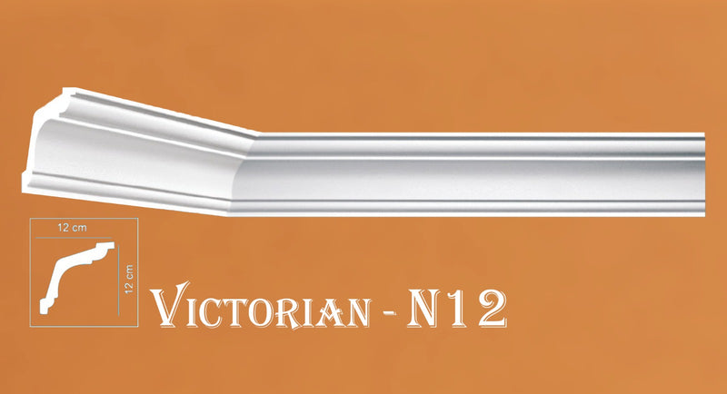 VICTORIAN STYLE SOFT POLYSTRENE CORNICE "BEST PRICE & QUALITY" NEXTDAY DELIVERY - VICTORIAN-N12