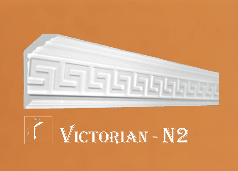 VICTORIAN STYLE SOFT POLYSTRENE CORNICE "BEST PRICE & QUALITY" NEXTDAY DELIVERY - VICTORIAN-N2