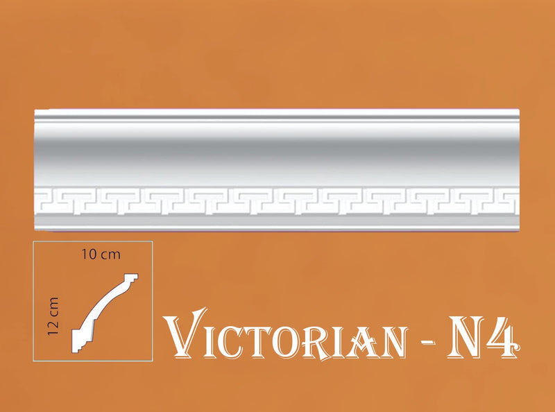 VICTORIAN STYLE SOFT POLYSTRENE CORNICE "BEST PRICE & QUALITY" NEXTDAY DELIVERY - VICTORIAN-N4