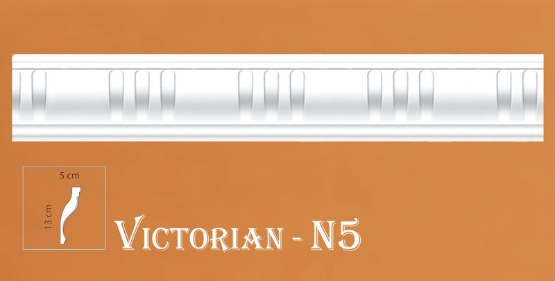 VICTORIAN STYLE SOFT POLYSTRENE CORNICE "BEST PRICE & QUALITY" NEXTDAY DELIVERY - VICTORIAN-N5