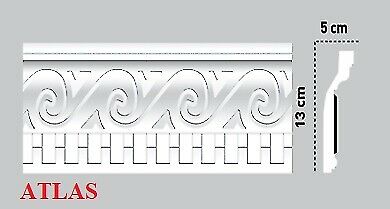 VICTORIAN STYLE SOFT POLYSTRENE CORNICE "BEST PRICE & QUALITY" NEXTDAY DELIVERY - ATLAS