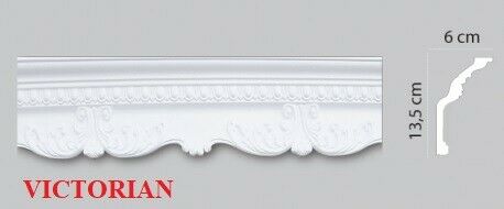 VICTORIAN STYLE SOFT POLYSTRENE CORNICE "BEST PRICE & QUALITY" NEXTDAY DELIVERY - VICTORIAN